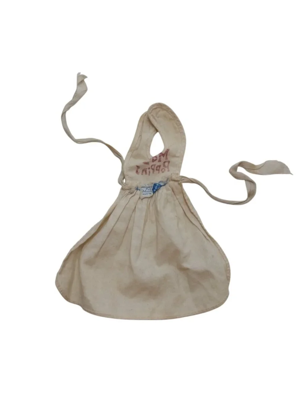 Vintage Mary Poppins Doll Apron with Ties for 11